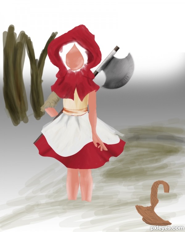 Creation of Bad Little Red Riding Hood: Step 5